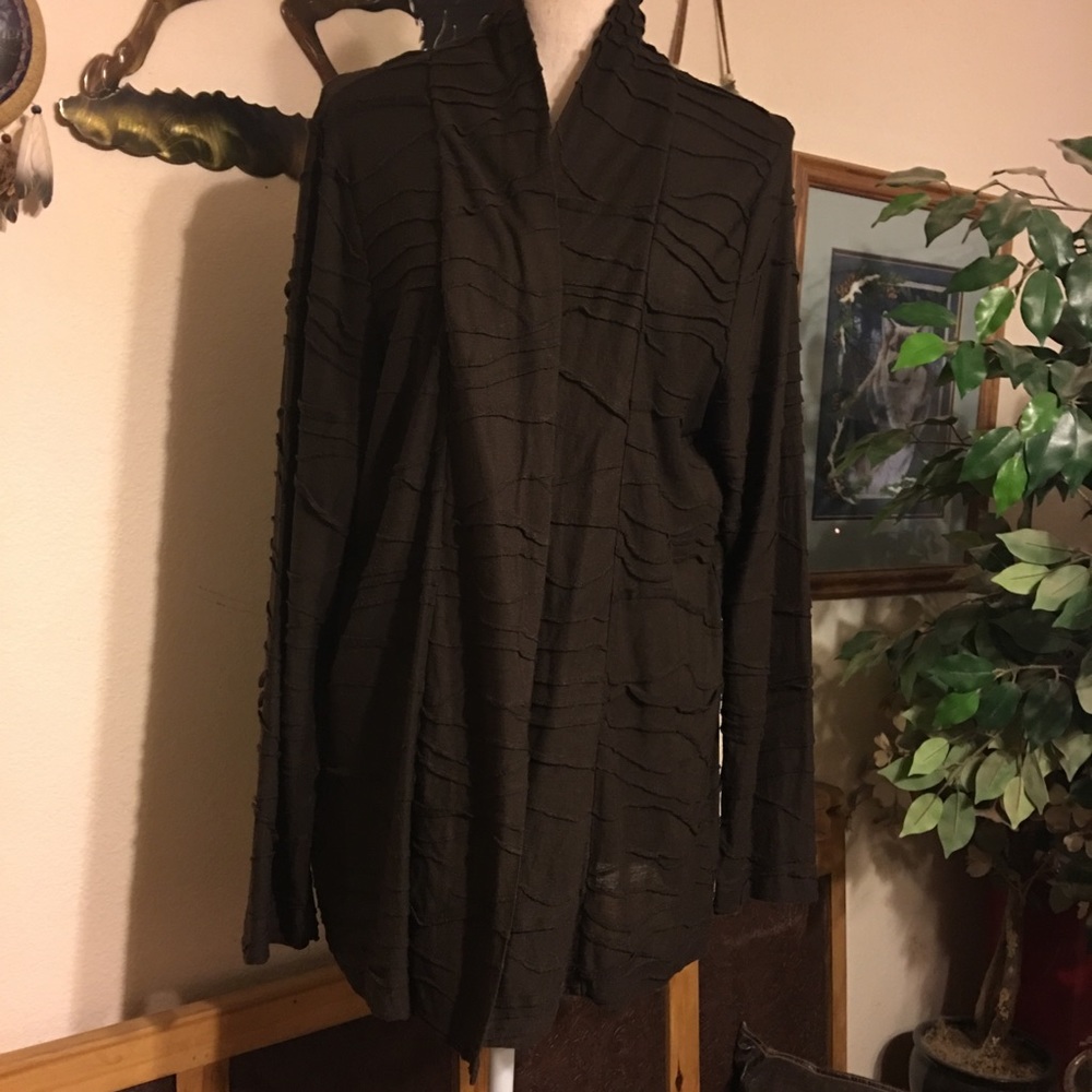 George Simonton brown textured lightweight jacket